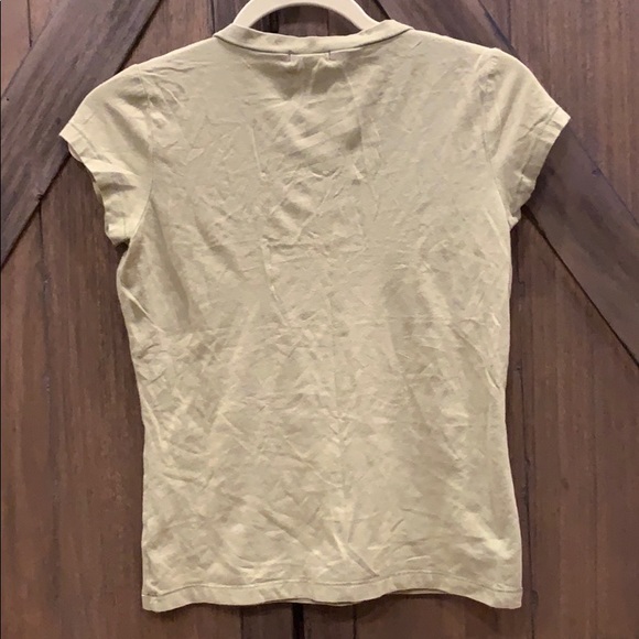 lt green Gap stretch V-neck short sleeve tee, XS - Picture 5 of 9